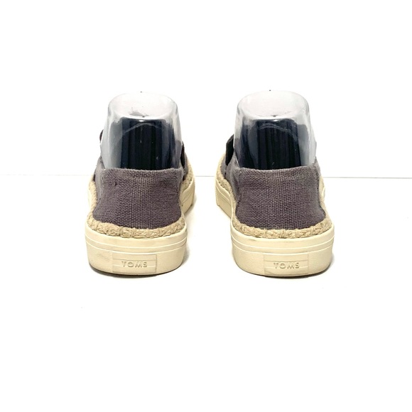 Tom’s Gray Sunset Canvas Slip On Shoes Size 7.5 - Picture 4 of 9